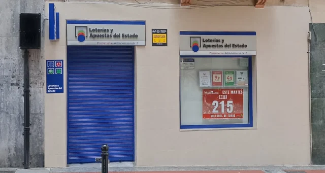 Fachada de Lotería Pormetxeta en Barakaldo, administración de lotería con más de 60 años