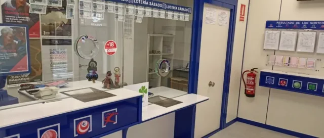 Interior de Lotería Pormetxeta en Barakaldo, administración de lotería con más de 60 años