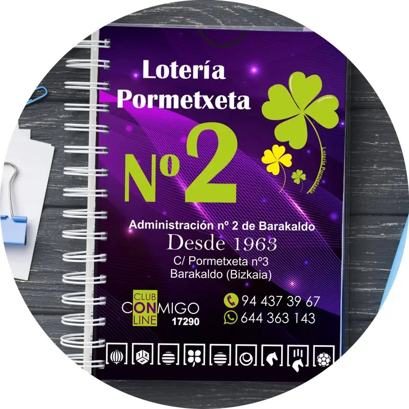 Logotipo oficial de Lotería Pormetxeta, administración de lotería en Barakaldo con más de 60 años de experiencia en Lotería Nacional, Euromillones y Primitiva.