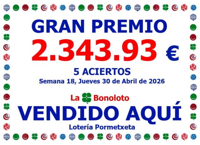 2026-04-30 - Bonoloto 5 aciertos - 2343,93