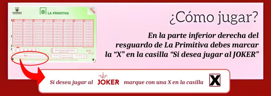 Instrucciones para jugar Primitiva con Joker