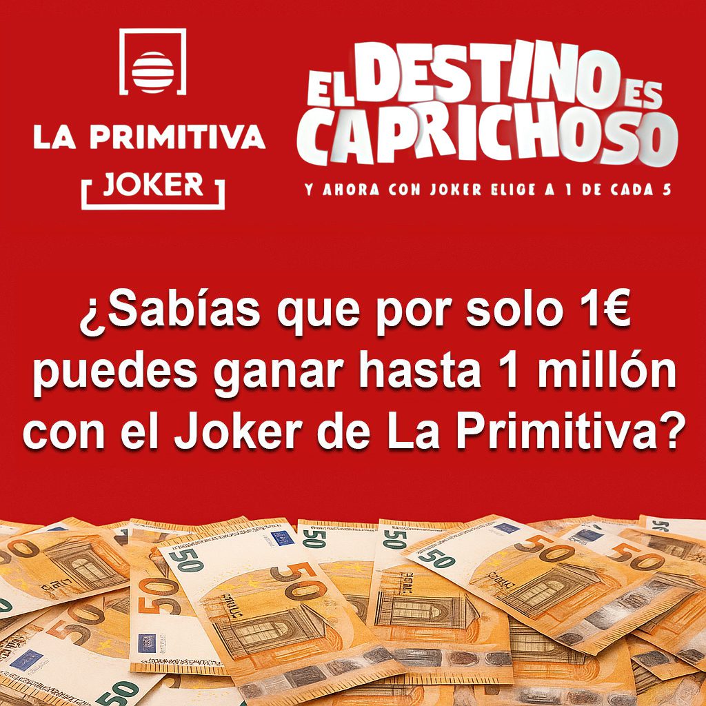 Gana hasta 1 millón con el joker de la Primitiva